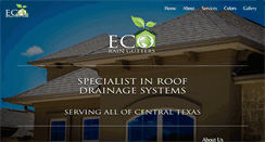 Desktop Screenshot of ecoraingutters.com